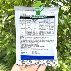 Thuốc Trừ Bọ Trĩ, Rầy, Phấn Trắng, Sâu Đục Thân, Cuốn Lá MINECTO STAR 60WG 25Gr Cho Cây