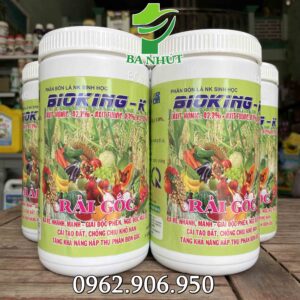Phân Hữu Cơ Sinh Học BIOKING - K Rải Gốc 1KG - Ra Rễ Nhanh, Mạnh, Giải Độc Phèn, Cải Tạo Đất
