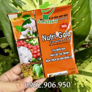 Phân bón lá Nutri Gold 13-40-13-te kích rễ, phân hóa, tạo mầm hoa