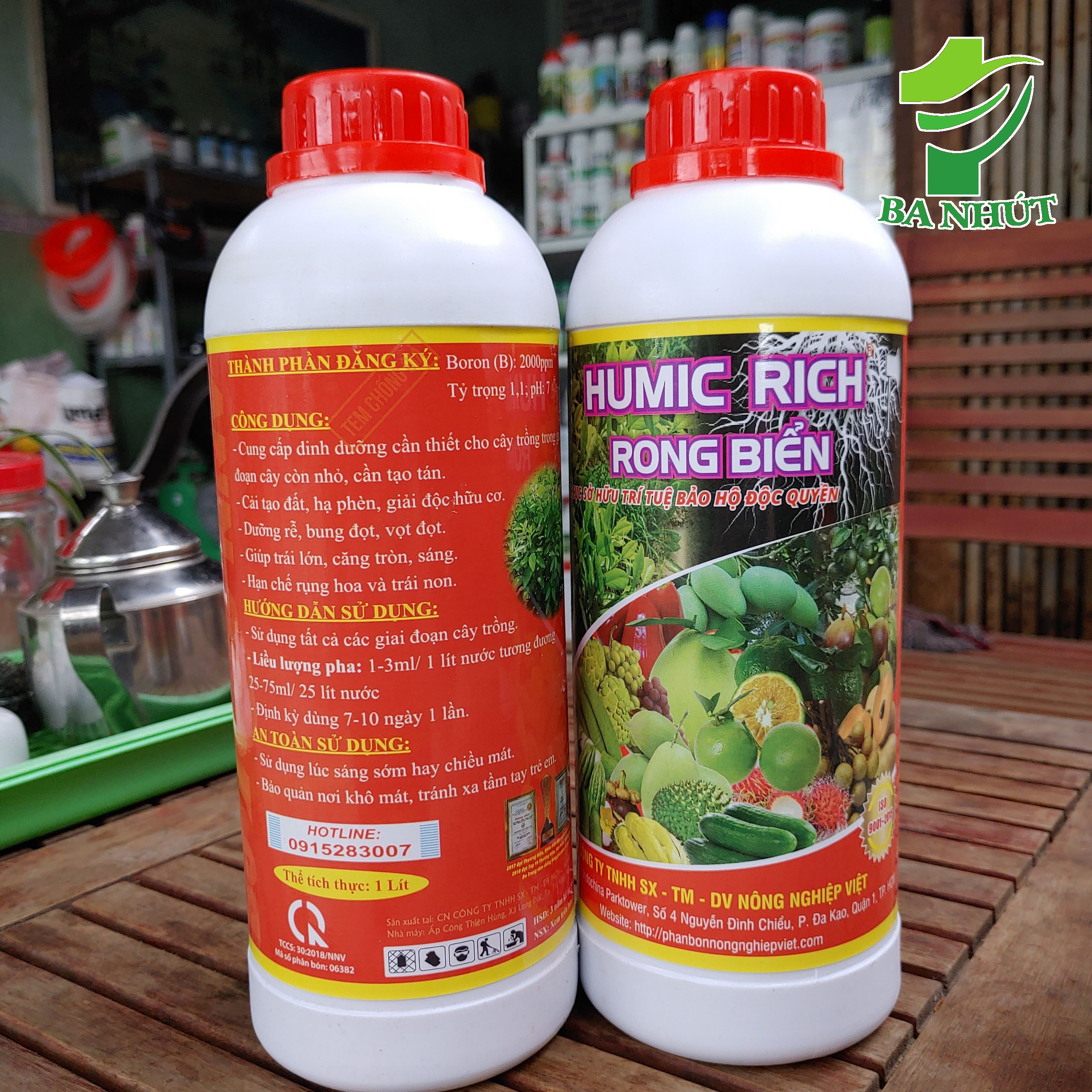 HUMIC RICH Rong Biển Chai 1Lit - Kích Rễ, Bung Đọt, Mát Cây, Khoẻ Rễ, Đâm Cơi Mạnh, Đi Tược Nhanh, Mập Đọt, Mượt Cành - Ảnh 4