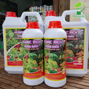 HUMIC RICH Rong Biển Chai 1Lit - Kích Rễ, Bung Đọt, Mát Cây, Khoẻ Rễ, Đâm Cơi Mạnh, Đi Tược Nhanh, Mập Đọt, Mượt Cành