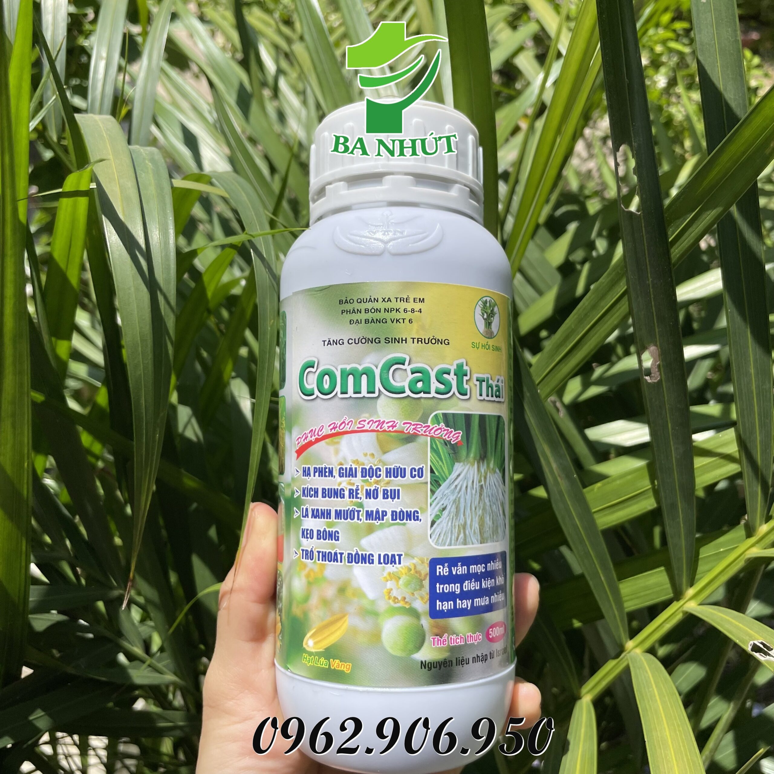 Phân Bón COMCAT Thái Chai 500ml Kích Rễ, Ra Hoa, Kích Thích Sinh Trưởng Cây Trồng, Rễ Thân Lá Phát Triển