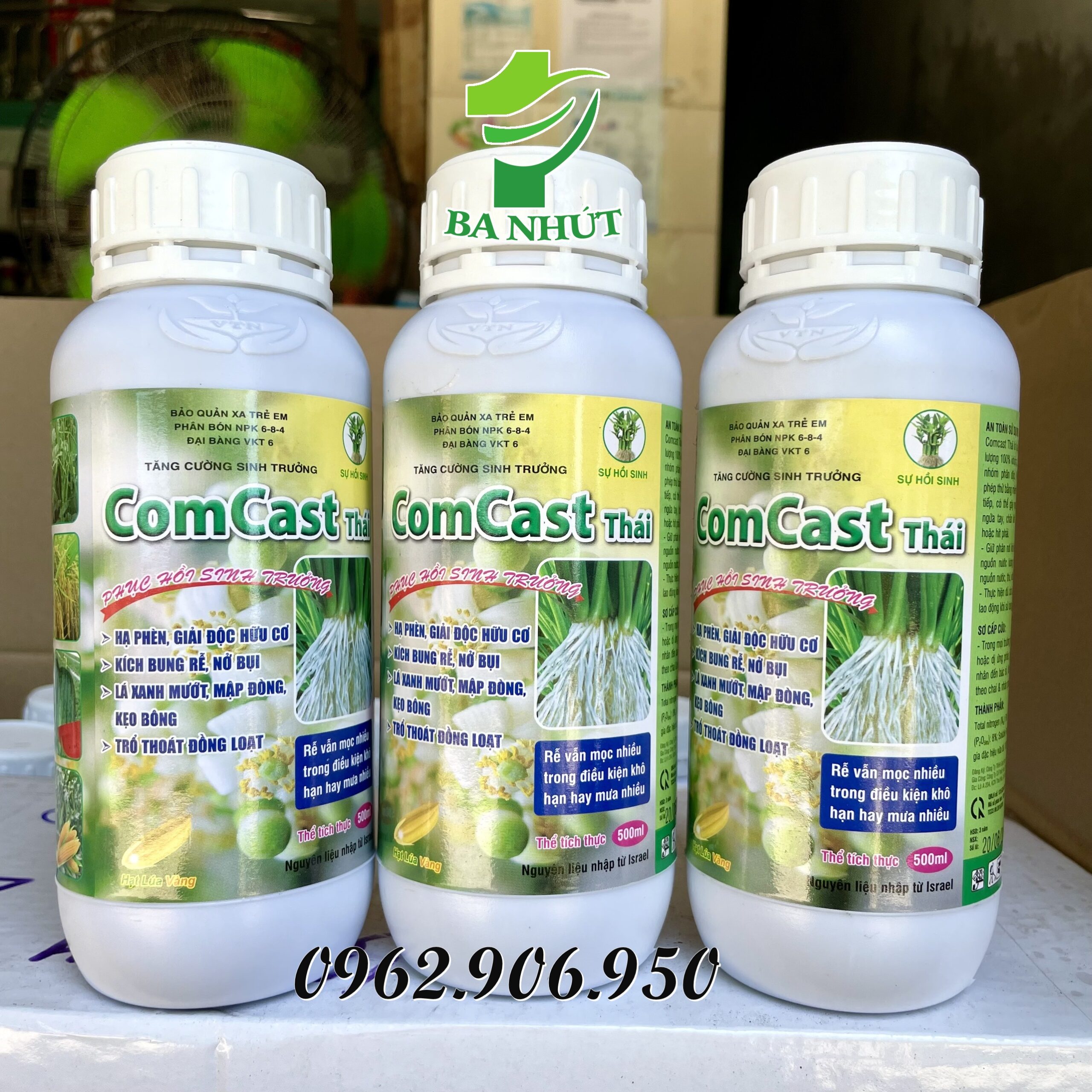 Phân Bón COMCAT Thái Chai 500ml Kích Rễ, Ra Hoa, Kích Thích Sinh Trưởng Cây Trồng, Rễ Thân Lá Phát Triển - Ảnh 2