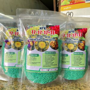 NPK 17-17-17+TE MẬP THÂN, TẠO NỤ KIM, PHÌ GỐC, DƯỠNG THÂN, CÀNH, LÁ Gói 1Kg